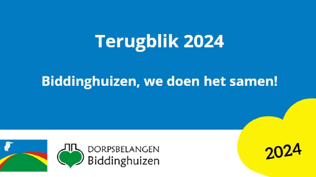 Visuele Terugblik 2024 Dorpsbelangen Biddinghuizen 